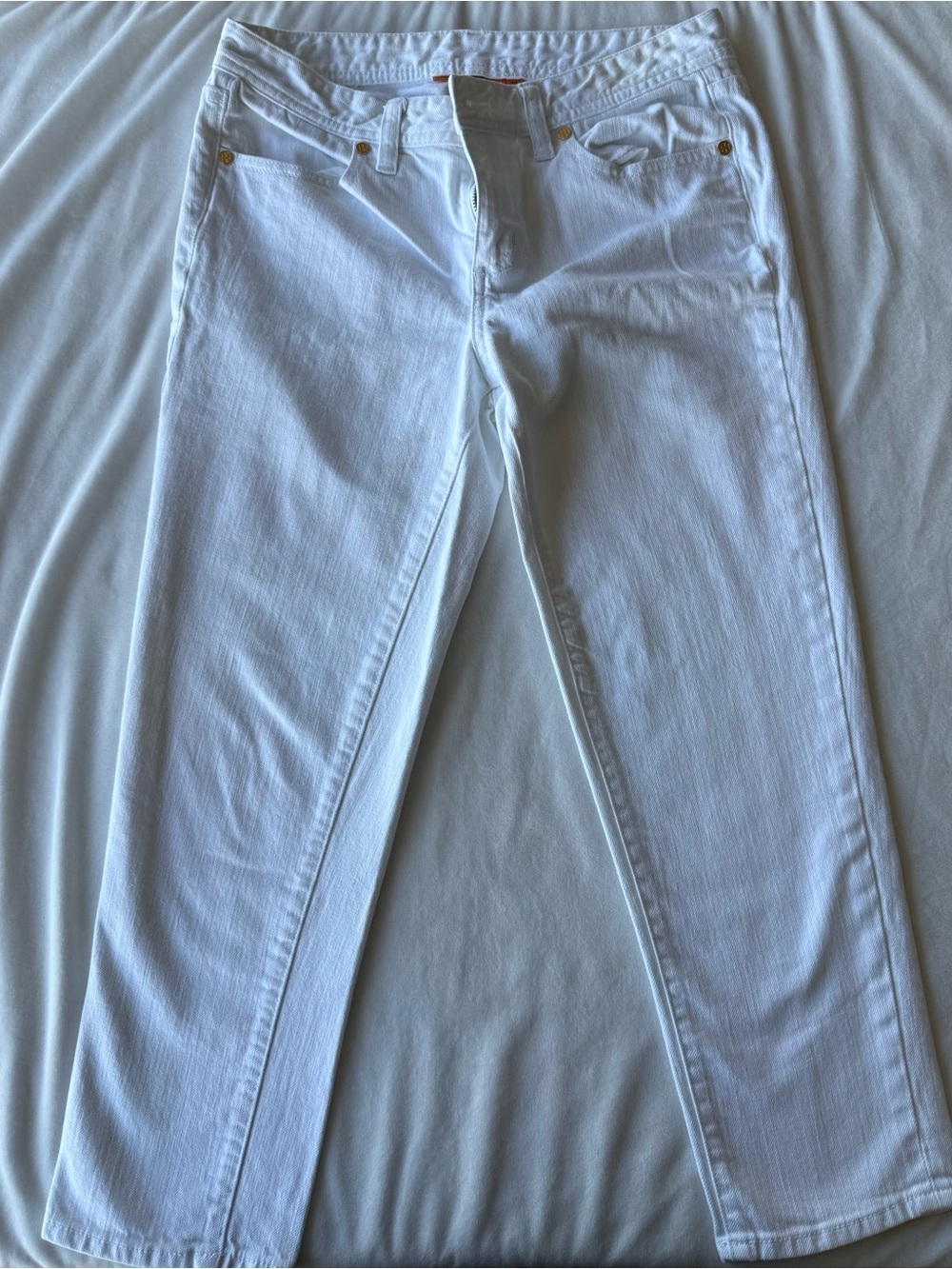 Tory Burch white jeans size 27 cropped